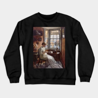 Stanhope Forbes: the harbour window Crewneck Sweatshirt